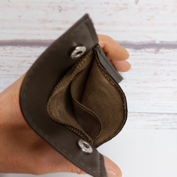 Mason Birks Soft Brown Leather Jewelry Pouch - Picture 3 of 5